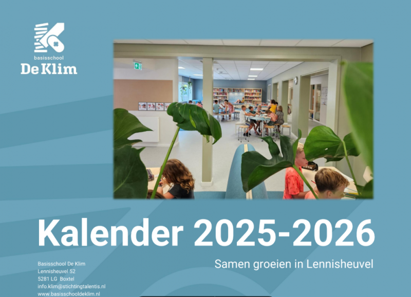 ouderkalender 2025 - 2026